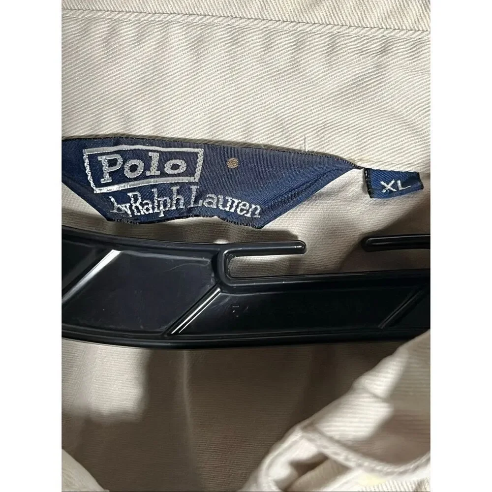 Vintage Polo Ralph Lauren Men’s Tan Harrington Jacket